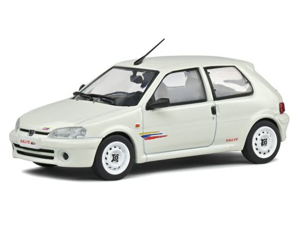 SOLIDO SL4312101 PEUGEOT 106 PH.2 RALLY 1995 BLANC BANQUISE 1:43 Modellino