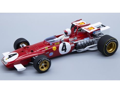TECNOMODEL TMD18064A FERARI 312B N.4 WINNER GP ITALIA 1970 C.REGAZZONI W/DRIVER 1:18 Modellino
