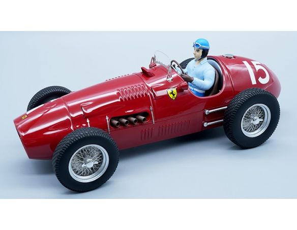 TECNOMODEL TMD18066B FERRARI 500 F2 N.15 WINNER GP ENGLAND 1952 A.ASCARI W/DRIVER 1:18 Modellino