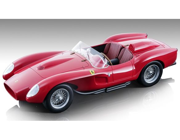 TECNOMODEL TMD18254A FERRARI 250 TR PONTOON-FENDER PRESS VERSION 1957 RED 1:18 Modellino