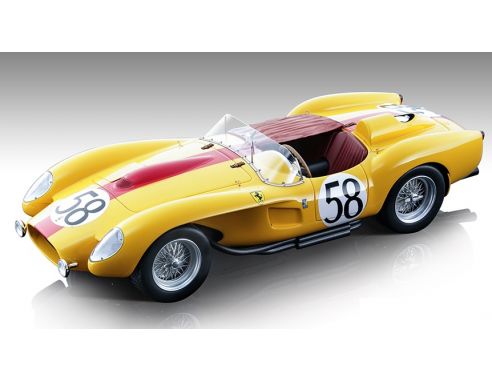 TECNOMODEL TMD18254B FERRARI 250 TR PONTOON-FENDER N.58 LE MANS 1958 BIANCHI/MAIRESSE 1:18 Modellino