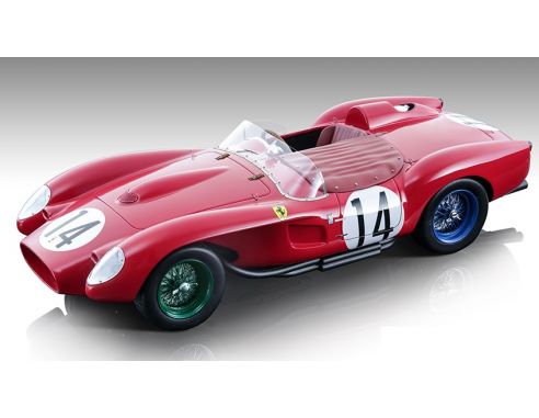 TECNOMODEL TMD18254D FERRARI 250 TR PONTOON-FENDER N.14 12H SEBRING 1958 HILL/COLLINS 1:18 Modellino