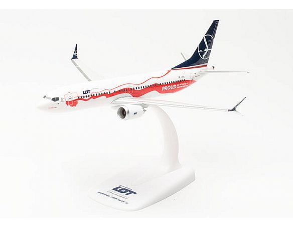 HERPA HP613675 BOEING 737 MAX 8 LOT POLISH AIRLINES 1:200 Modellino