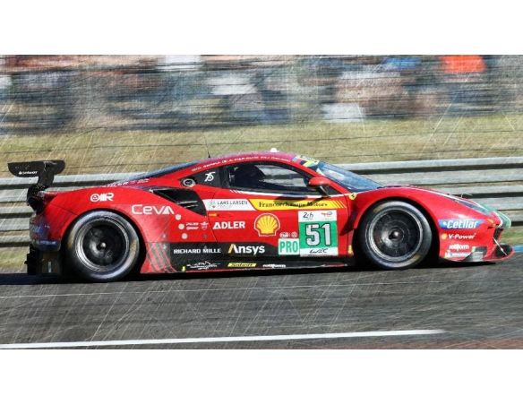 LOOKSMART LSLM139 FERRARI 488 GTE EVO AF CORSE N.51 2nd LMGTE 2022 P.GUIDI/CAL./SERRA 1:43 Modellino