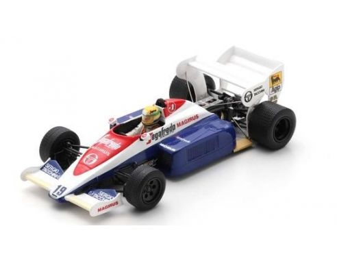 SPARK MODEL S2781 TOLEMAN TG184 AYRTON SENNA 1984 N.19 3rd BRITISH GP 1:43 Modellino