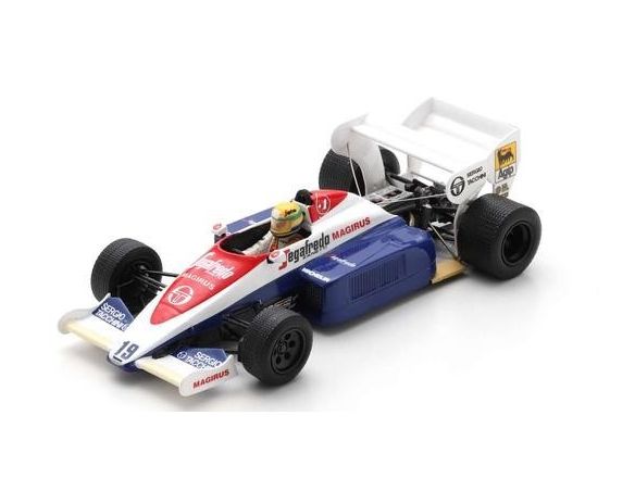 SPARK MODEL S2781 TOLEMAN TG184 AYRTON SENNA 1984 N.19 3rd BRITISH GP 1:43 Modellino