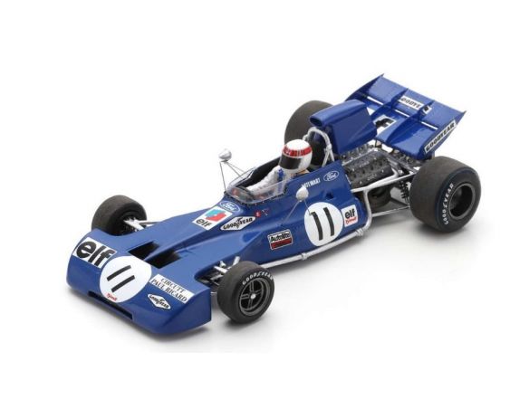 SPARK MODEL S7232 TYRRELL 003 JACKIE STEWART 1971 N.11 WINNER FRENCH GP 1:43 Modellino