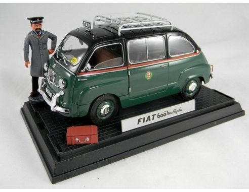 Miniminiera T74302 FIAT 600 MULTIPLA TAXI MILANO 1/18 Modellino