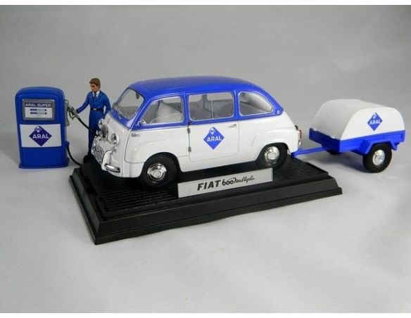 Miniminiera T74304 FIAT 600 MULTIPLA VERSIONE ARAL 1/18 Modellino