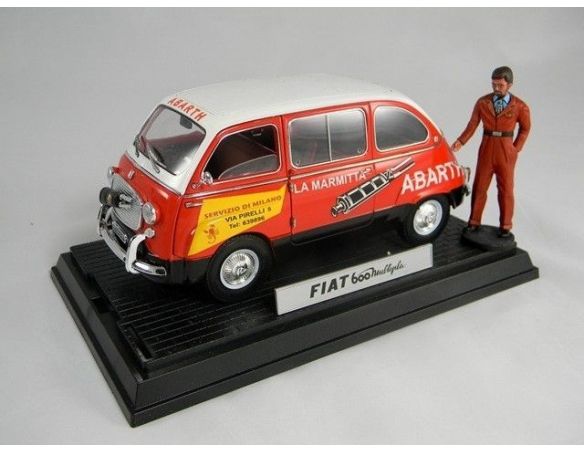 Miniminiera T74306 FIAT 600 MULTIPLA ABARTH 1/18 Modellino