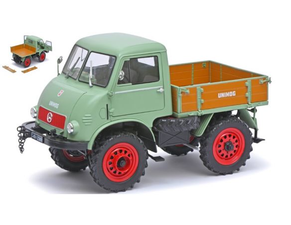 SCHUCO SH450017600 MERCEDES UNIMOG 401 1:18 Modellino