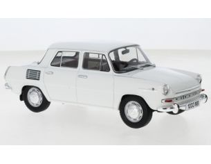WHITEBOX WB124162 SKODA 100 MB 1968 WHITE 1:24 Modellino