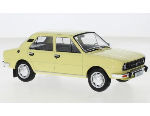 WHITEBOX WB124163 SKODA 105L 1976 YELLOW 1:24 Modellino