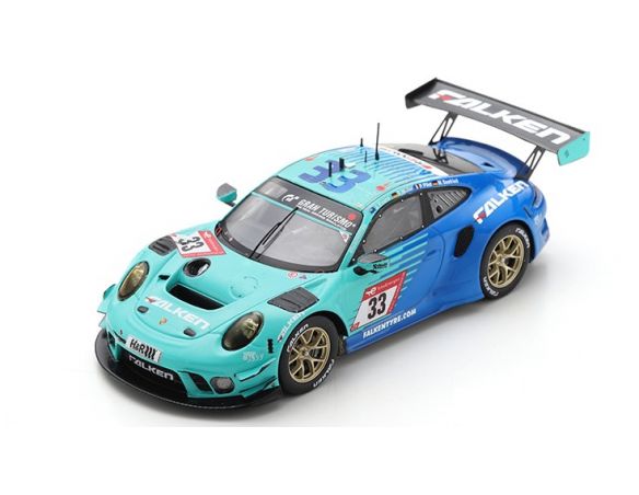 SPARK MODEL SG845 PORSCHE 911 GT3 N.33 9th 24 H NURBURGRING 2022 EVANS-MULLER-PILET-SEEF. Modellino
