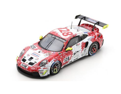 SPARK MODEL SG862 PORSCHE 911 GT3 CUP N.128 24 H NURBURGRING 2022 ABBELEN-GUVEN HARRISON Modellino