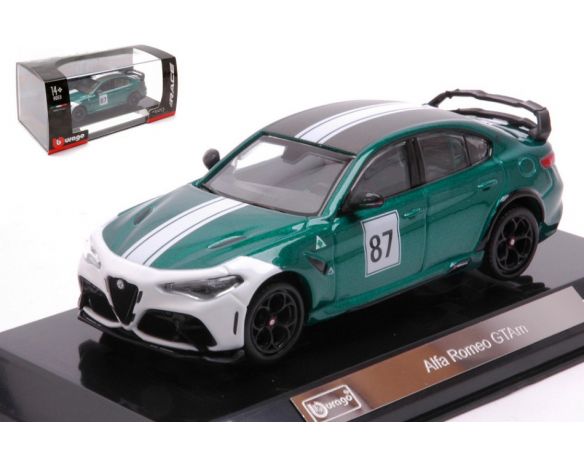 BBURAGO BU38307 ALFA ROMEO GTA N.87 RACING SIGNATURE 1:43 Modellino