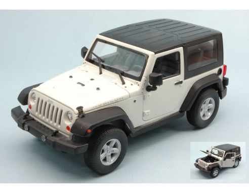 Welly WE22489CW JEEP WRANGLER RUBICON 2007 WHITE 1:24 Modellino