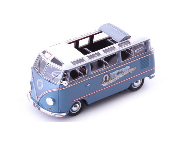 AUTOCULT ATC08020 KOHLRUSS T1 SAMBA DER KLEINE MOZART 1955 LIGHT BLUE/WHITE 1:43 Modellino