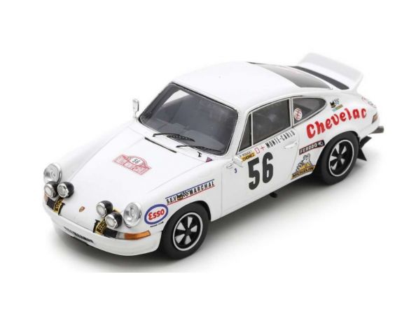 SPARK MODEL S6630 PORSCHE 911 CARRERA RS N.56 7th RALLY MONTE CARLO 1975 ROUGET-CHONEZ 1:4 Modellino