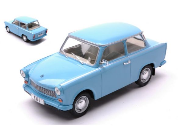 WHITEBOX WB124169 TRABANT 601 1965 LIGHT BLUE 1:24 Modellino