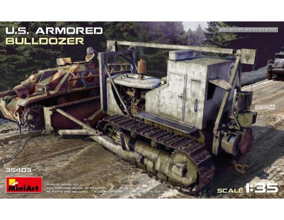 MINIART MIN35403 U.S. ARMORED BULLDOZER KIT 1:35 Modellino