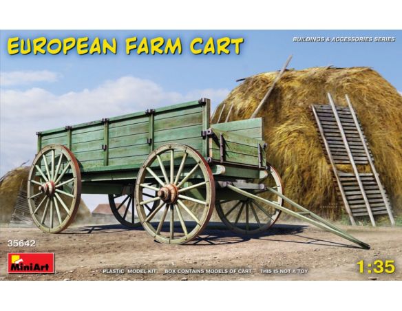 MINIART MIN35642 EUROPEAN FARM CART  KIT 1:35 Modellino