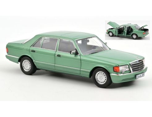 NOREV NV183469 MERCEDES 500 SEL 1991 LIGHT GREEN METALLIC 1:18 Modellino
