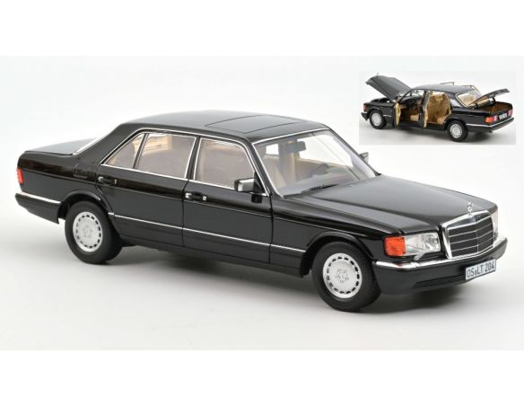 NOREV NV183793 MERCEDES 560 SEL 1989 BLACK METALLIC 1:18 Modellino