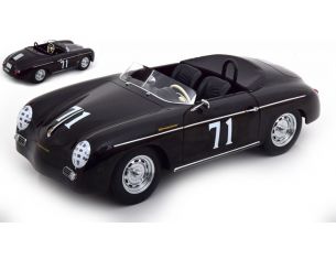 KK SCALE KKDC120097 PORSCHE 356 A SPEEDSTER N.71 STEVE 1955 BLACK 1:12 Modellino
