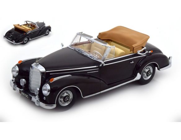 KK SCALE KKDC180941 MERCEDES 300 SC W188 CONVERTIBLE 1957 BLACK 1:18 Modellino