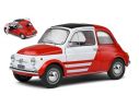 SOLIDO SL1801408 FIAT 500 ABARTH ROBE DI KAPPA 1965 WHITE/RED 1:18 Modellino