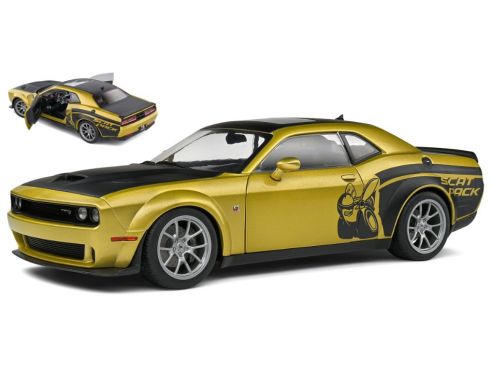 SOLIDO SL1805707 DODGE CHALLENGER R/T PACK WIDEBODY STREETFIGHTER 2020 GOLD 1:18 Modellino