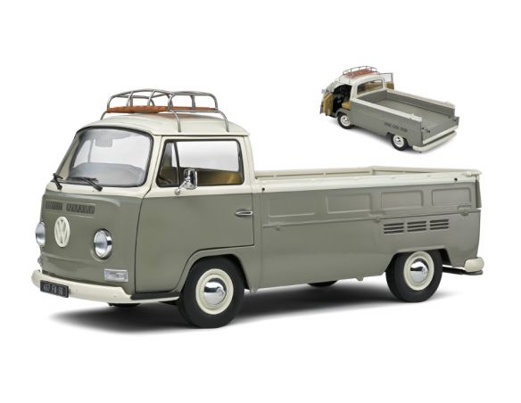 SOLIDO SL1809402 VW T2 PICK UP 1968 GREY 1:18 Modellino