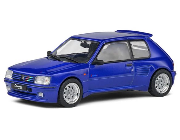 SOLIDO SL4310803 PEUGEOT 205 GTI DIMMA 1989 BLUE 1:43 Modellino