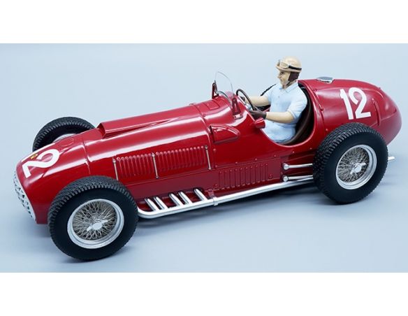 TECNOMODEL TMD18063B FERRARI 375 F1 N.12 WINNER BRITISH GP 1951 F.GONZALES W/DRIVER 1:18 Modellino