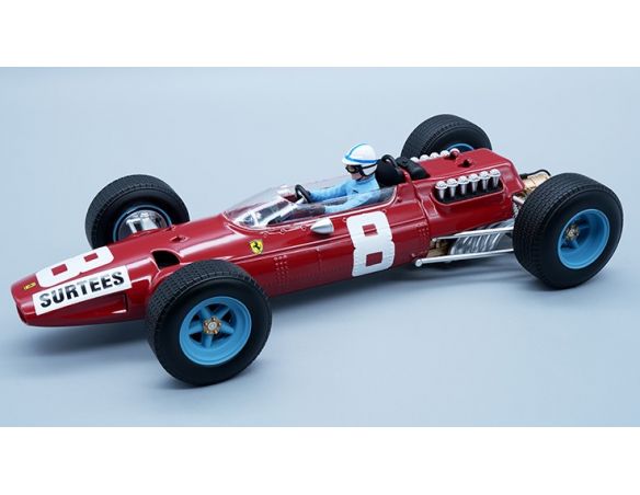 TECNOMODEL TMD18098B FERRARI 512 F1 N.8 ITALY GP 1965 J.SURTEES W/DRIVER 1:18 Modellino