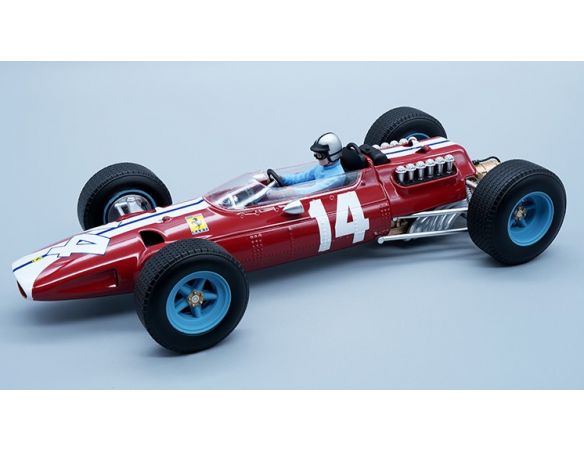 TECNOMODEL TMD18098D FERRARI 512 F1 N.14 TEAM NART USA GP 1965 P.RODRIGUEZ W/DRIVER 1:18 Modellino
