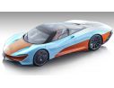 TECNOMODEL TMD43EX10E MCLAREN SPEEDTAIL 2020 LIGHT BLUE/ORANGE 1:43 Modellino