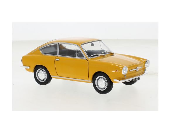 WHITEBOX WB124168 FIAT 850 COUPE 1965 YELLOW 1:24 Modellino