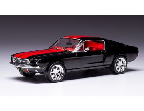 IXO MODEL CLC478 FORD MUSTANG FASTBACK 1967 BLACK/RED 1:43 Modellino
