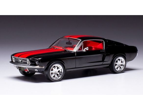 IXO MODEL CLC478 FORD MUSTANG FASTBACK 1967 BLACK/RED 1:43 Modellino