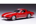 IXO MODEL CLC479 CHEVROLET CORVETTE STINGRAY 1963 RED/WHITE 1:43 Modellino