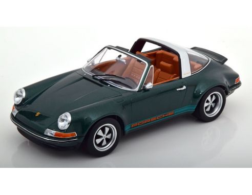 KK SCALE KKDC180473 SINGER 911 TARGA MET.DARK GREEN 1:18 Modellino