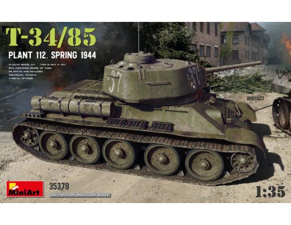 MINIART MIN35379 T-34/85 PLANT 112 SPRING 1944 KIT 1:35 Modellino