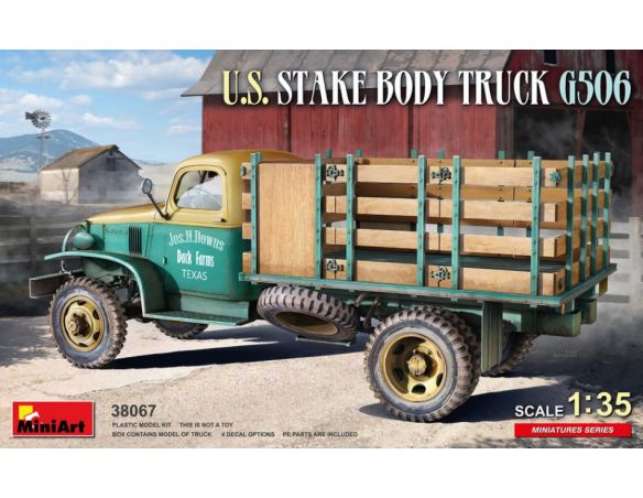 MINIART MIN38067 U.S. STAKE BODY TRUCK G506 KIT 1:35 Modellino