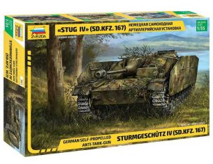 ZVEZDA Z3661 STUG IV GERMAN WWII STURMGESCHUTZ IV KIT 1:35 Modellino