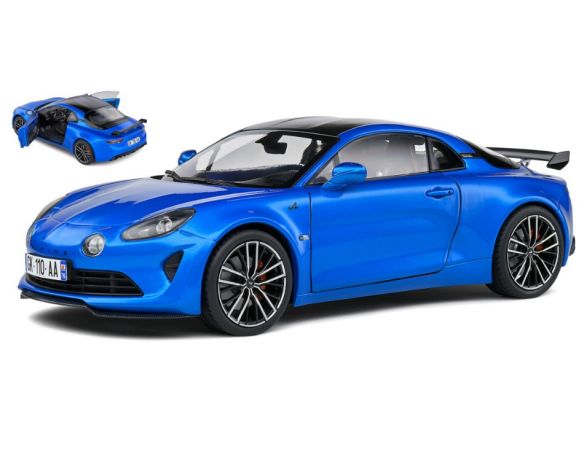 SOLIDO SL1801622 ALPINE A110S PACK AERO 2023 BLUE 1:18 Modellino