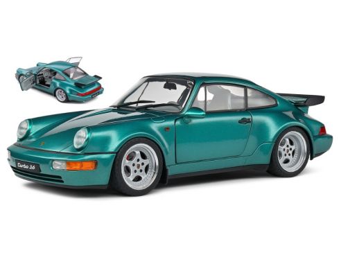 SOLIDO SL1803407 PORSCHE 964 TURBO 1991 GREEN 1:18 Modellino
