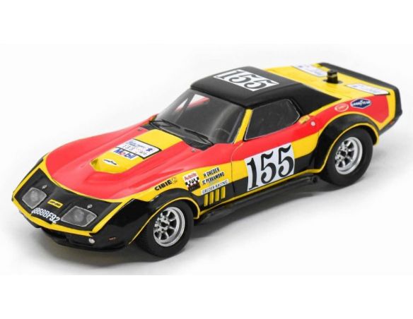 SPARK MODEL SF283 CHEVROLET CORVETTE C3 N.155 TOUR DE FRANCE 1970 GREDER-PERRAMOND 1:43 Modellino