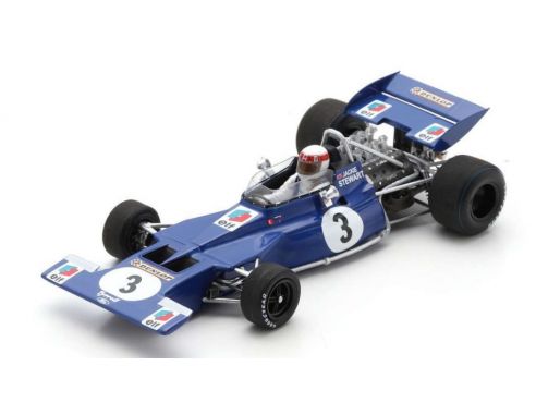 SPARK MODEL S7230 TYRRELL 001 JACKIE STEWART 1970 N.3 CANADIAN GP 1:43 Modellino